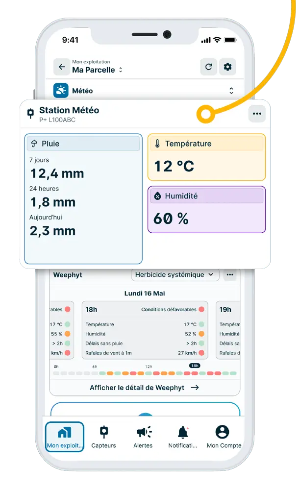 Application météo pour protéger les cultures
