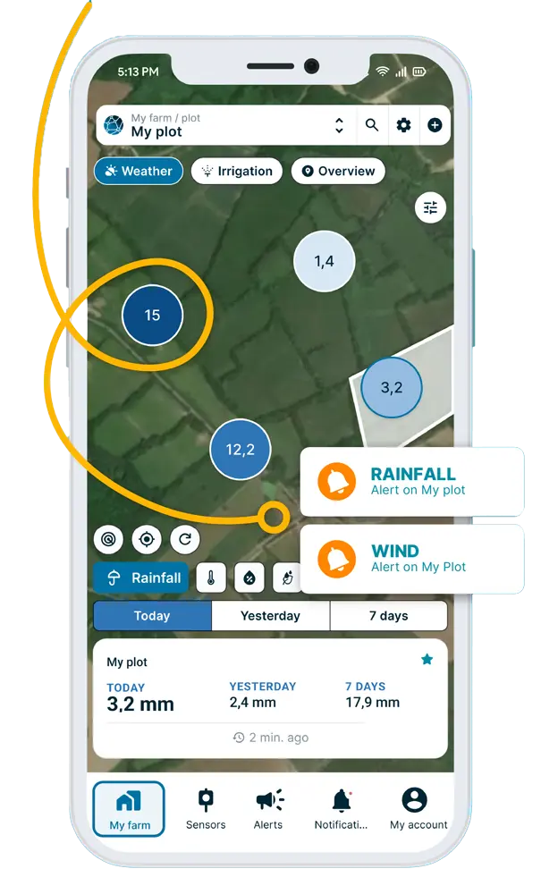 Les alertes météo connectées vous aident à planifier vos chantiers
