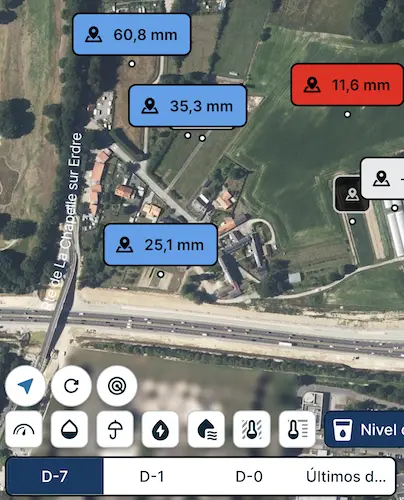 Mon exploitation, application weenat, reservoir en eau utilisable